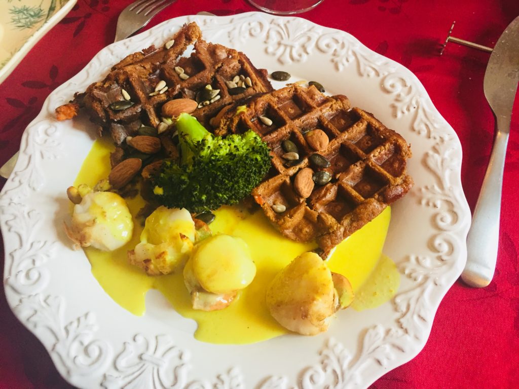 gaufre de patate douce